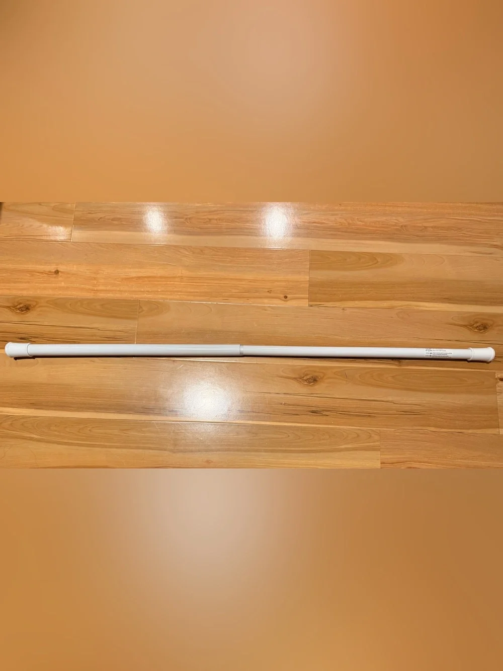White Closet Tension Rod - Versatile Home Storage Organizer